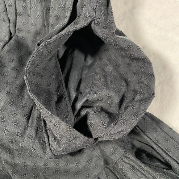 Universal Threads Black Dress Eyelet Ruffles Tiered Peasant Prairie Boho Sz Med - Picture 4 of 8